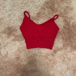 Red Women's Crop Top
